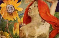 Gauguin, Paul - Readheaded Woman and Sunflowers